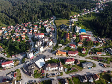 Han Pijesak, Bosna i Hercegovina, snimak dronom.