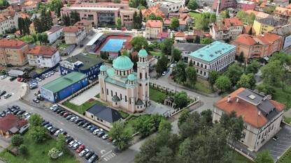Centar grada Tuzla iz zraka