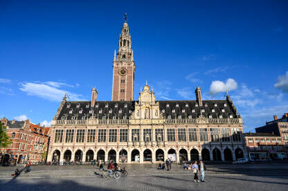 Leuven, Belgija. Zgrade u centru grada.