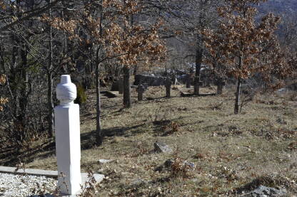 Staro mješovito groblje u selu Gornje Luko u kojem se jedni pored drugih nalaze i križevi i stećci i nišani.
