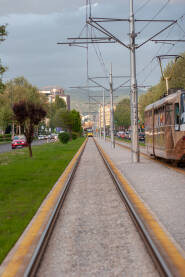 Tramvajske pruge i tramvajski saobraćaj.Lokacija  Alipašino Polje -Otoka .