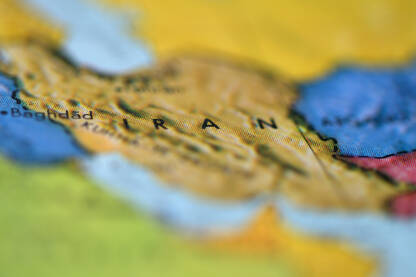 Mapa Irana. Islamska republika Iran.