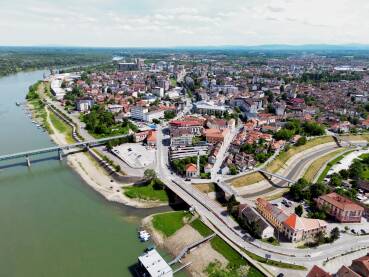 Grad Brčko, pogled na centar grada