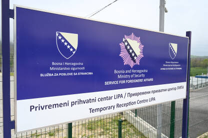 Bihać, BiH: Kamp Lipa. Kamp za izbjeglice i migrante.