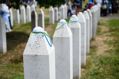 Nadgrobni spomenici Memorijalnom centru Potočari, Srebrenica.