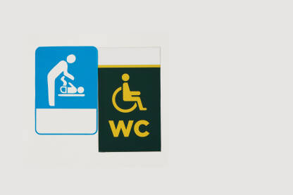 Piktogram toalet za majke i invalide