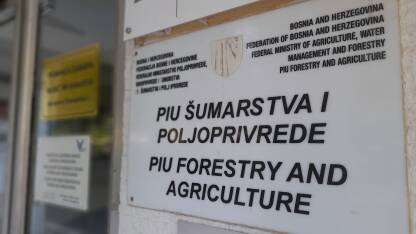 Tabla ministarstva poljoprivrede, vodoprivrede i šumarstva FBiH
