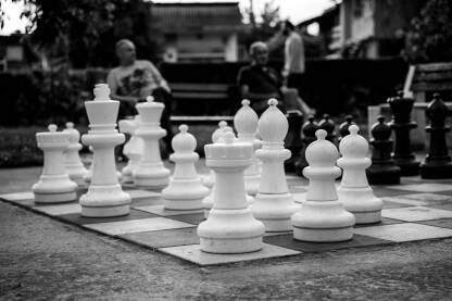 Brčanski park, te penzioneri kako igraju šah. Pa kada se čuje šah-mat.