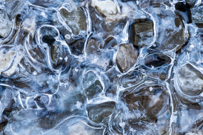 Tekstura i apstraktni oblici leda