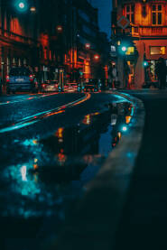 Noćna fotografija Sarajevske ulice