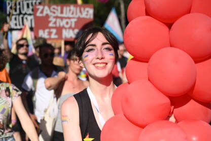 Povorka ponosa u Sarajevu. Protest. LGBTIQ zajednica.