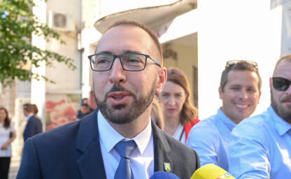 Tomislav Tomašević, gradonačelnik Zagreba, Hrvatska. Hrvatski političar Tomislav Tomašević.