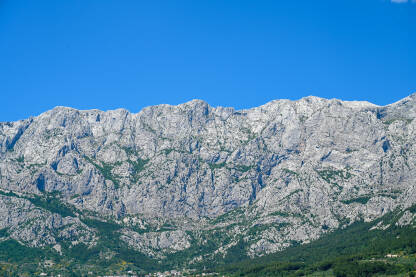 Stijene na planini. Biokovo, Makarska, Hrvatska.