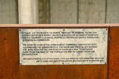 Memorijal holokaustu, Bukurešt, Rumunija Spomenik Romima i Jevrejima koji su tokom II svjetskog rata iz rumunskih gradova odvođeni u smrt.