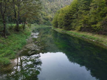 Rijeka Krušnica kod Bosanske Krupe, snimljeno 26.9.2021.