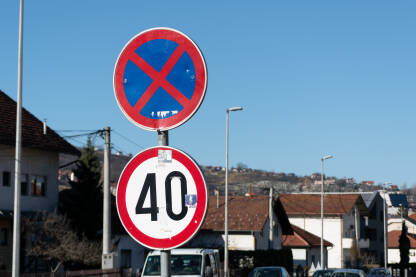 Zabrana zaustavljanja i parkiranja i ograničenje brzine 40 km/h