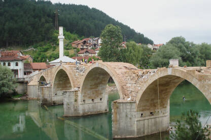 Obnobva  stare Ćuprije u Konjicu, juni 2008 godine.