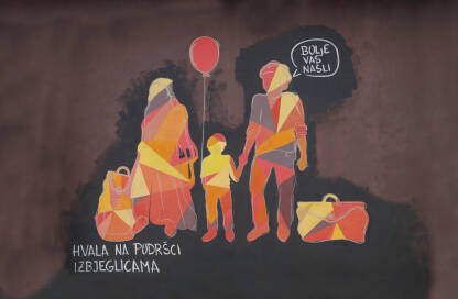 Za Svjetski dan izbjeglica na Ilidži otkriven mural pod nazivom 'Dobrodošli'