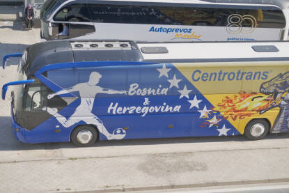 Autobus sportskih reprezentacije Bosne i Hercegovine.
