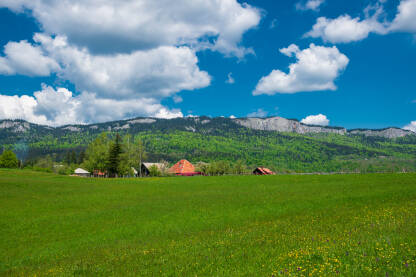 Pogled na planinu Romaniju iz sela Majdani, opština Pale.