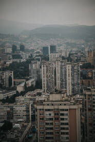 Pejzaž Sarajeva iz Bosmal zgrade