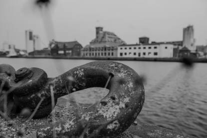 Stara luka Odense, Danska crno bijelo