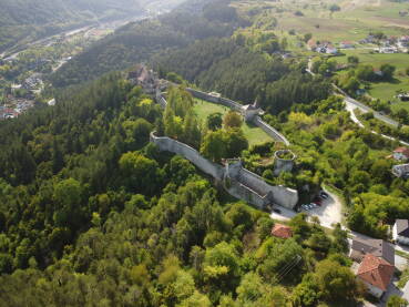 Snimak tvrđave Ostrožac kod Bihaća, snimljen iz vazduha, 26.9.2021