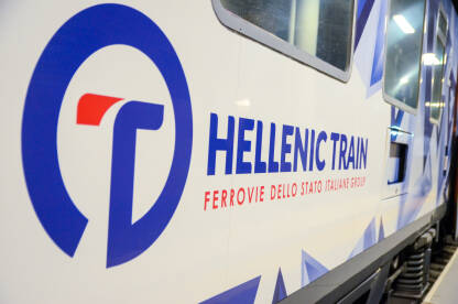 Hellenic train. Logo grčke željezničke transportne kompanije.