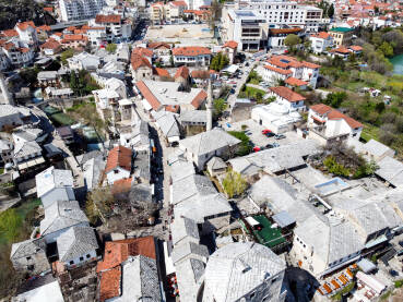 Stari grad Mostar, BiH, snimak dronom.