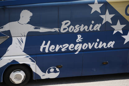 Autobus sportskih reprezentacije Bosne i Hercegovine.
