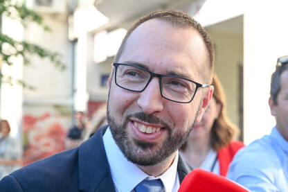 Tomislav Tomašević, gradonačelnik Zagreba, Hrvatska. Hrvatski političar Tomislav Tomašević.