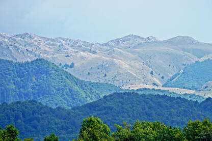 Visočica planina Pogled prema planini Visočici