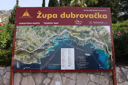 Turistička karta Dubrovnika