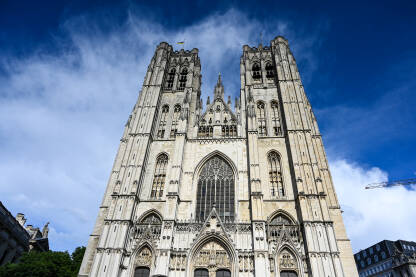 Brisel, Belgija. Katedrala u centru grada.