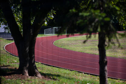 Prva atletska staza za trčanje  u Centru "Safet Zajko".