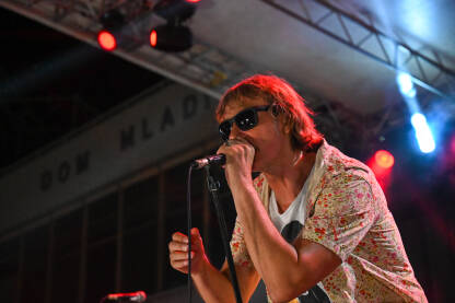 Davor Gobac, frontman rock grupe Psihomodo pop.