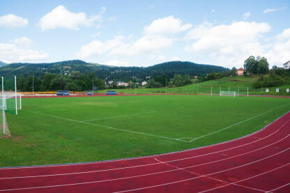 Fudbalski teren na kojem igra FK "Romanija" Pale, u okviru SPC "Vlajko Petrović".