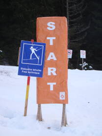Start na stazi za skijaško trčanje.