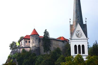 Bledski dvorac je srednjovjekovni dvorac sagrađen na provaliji iznad grada Bleda u Sloveniji, s pogledom na Bledsko jezero. Prema pisanim izvorima, najstariji je slovenski dvorac i trenutno je jedna od najposjećenijih turističkih atrakcija u Sloveniji.