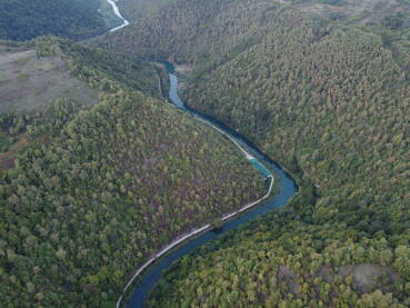 Rijeka Krušnica kod Bosanske Krupe, snimljeno 26.9.2021.