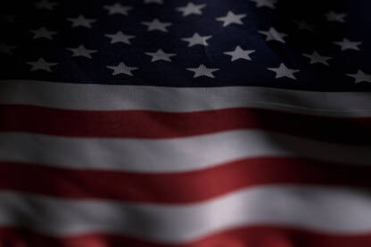 Makro fotografija američke zastave