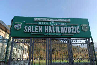 Gradski stadion Salem Halilhodžić u Jablanici. Stadion fudbalskog kluba Turbina.