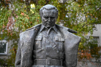 Sarajevo, Bosna i Hercegovina: Statua Josipa Broza Tita, bivšeg lidera Jugoslavije.