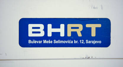 BHRT. Logo Bosanskohercegovačke radiotelevizije. Javni radiotelevizijski servis Bosne i Hercegovine.