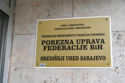 Porezna uprava Federacije Bosne i Hercegovine. Ured u Sarajevu.