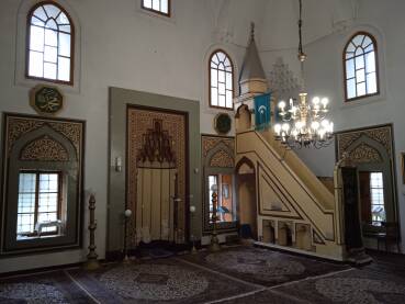 unutrašnjost Alipašine džamije u Sarajevu