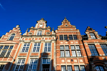 Historijske zgrade u centru grada u Briselu, Belgija. Arhitektura.