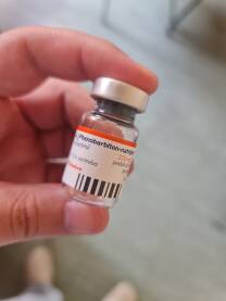 Phenobarbiton ( fenobarbiton), ampula. Lijek za epilepsiju.