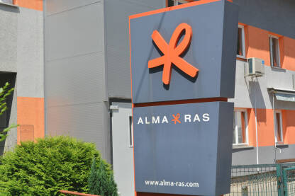 Logo Kompanije "Alma Ras", poslovnice u Srebrenici.