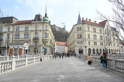 Ljubljana, Slovenija, centar grada.